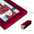 thumbnail image 3 of Bold Burgundy Solid Wood Picture Frame, 3.5 x 5, 3 of 8