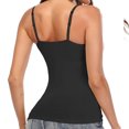 thumbnail image 4 of 2 Packs Womens Tank Top Adjustable Strap Camisole with Built in Padded Bra Vest Cami, 4 of 5