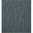 thumbnail image 1 of Indoor Outdoor custom size area rugs made in USA pattern Geometrical comes in Ten colors and Nine shapes rectangular,round,square,runners,oval,hexagon,octagon,half round - Blue, 5' x 5' Area Rugs, 1 of 1