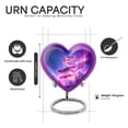 thumbnail image 2 of Yatskia Purple Snake with Thunderstorm Small Funeral Keepsake Urns for Human Ashes Adult Male and Female, Mini Memorial Burial Urn for Ashes Adult Dad, (Heart Pack of 1, 3 Inch), 2 of 8
