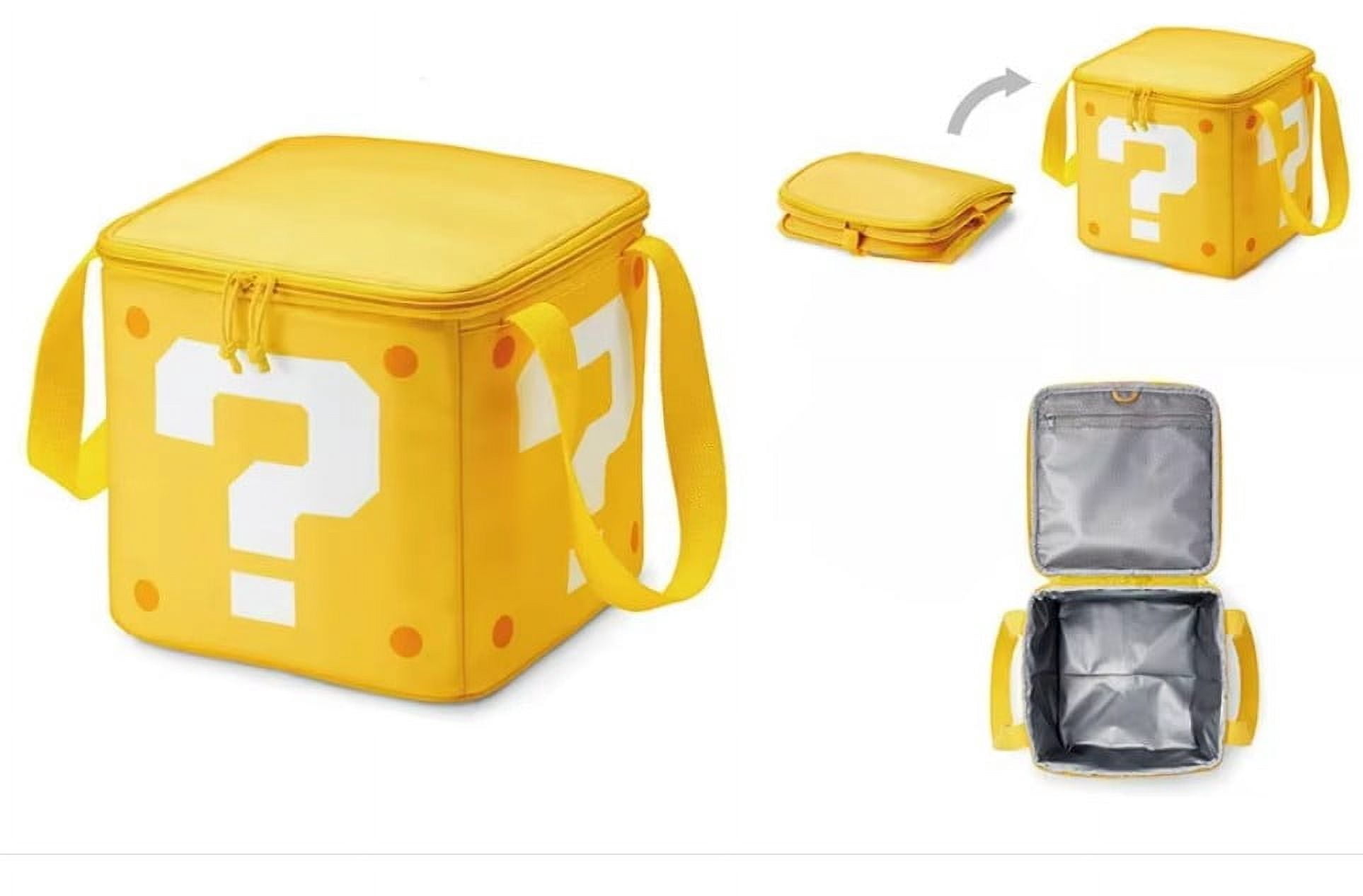 Question Mark Block Lunch Bag Food Thermal Box Waterproof Cooler Lunchbox Insulated Size 8"x8"8"