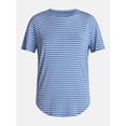 thumbnail image 6 of Time and Tru Women's Tunic Tee with Short Sleeves, Sizes XS-XXXL, 6 of 6