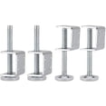 thumbnail image 1 of Paquete de 4 niveladores de soporte en U ajustables, patas niveladoras de patas de muebles con rosca M10 de alta resistencia con soporte de zócalo en forma de U, 1 of 4