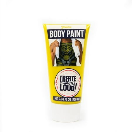 (2 Pack) Body Paint 3.4 Oz Tube - Yellow