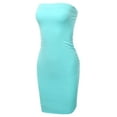 thumbnail image 1 of FashionOutfit Women's Solid Double Lining Sexy Tube Mini Dress, 1 of 1