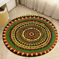 thumbnail image 6 of Rasta Tie Dye Time Warp Round Carpet Circle Rug Outdoor Patio Area Rug Washable Large Area Rugs Hallway Room Decor Fitness Mats, 6 of 8