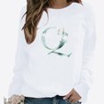 thumbnail image 2 of Pompotops Hiver Femmes Décontracté Manches Longues Hauts Dames Imprimé Chandail en Molleton Blouse Tee Chandail Liquidation, 2 of 4