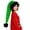 FH70_Green, variant on Lumtrix Santa Hats Christmas Hat For Adults White Plush Trim Hats Xmas Hat Christmas Party Supplies Black One Size
