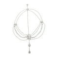 thumbnail image 3 of Unique Bargains 1 Pc Headpiece Vintage Faux Diamonds Head Chain Silver Tone, 3 of 5