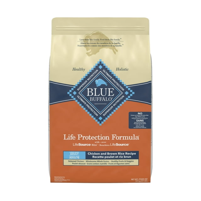 Blue Buffalo Large Breed Adult Chicken and Brown Rice Dry Dog Food 10kg