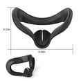 thumbnail image 2 of Protector facial de silicona VR para Meta/Oculus Quest 2 Cubierta VR Auriculares a prueba de sudor Almohadillas faciales de repuesto impermeables Accesorios Oculus Quest 2 Negro, 2 of 6