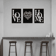 thumbnail image 3 of Cuadro Decorativo de Metal con Diseño combo love home Extra grande, 3 of 4