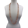 thumbnail image 3 of 36 Inch 7.50 8MM Polished Genuine Pink Aventurine Stone Endless Infinity Long or Opera Length Beaded Chakra Mala Strand Necklace., 3 of 4