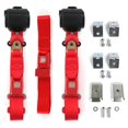 thumbnail image 1 of VW Type 1 Split 1947-1952 Standard 3 Point Red Retractable Bench Seat Belt Kit with Bracketry - 3 Belts, 1 of 1