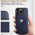 thumbnail image 4 of shiyou-Compatible with iPhone 16 Pro Max Case Premium Leather TPU Hybrid Case Cover,Blue, 4 of 4
