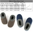 thumbnail image 4 of Cozylook 2-Pack Men's Low-Cut Slipper Socks with Grippy Soles, Warm Sherpa Lined Indoor House Shoes, Cozy  Gifts for Him, Adult Sizes 10-11, 4 of 5