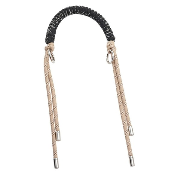 Correa para bolso de mano resistente para mujer, regalos versátiles, correa trenzada, correa de asa tejida Negro