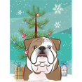 thumbnail image 1 of Christmas Tree And English Bulldog Flag Garden Size, 1 of 1
