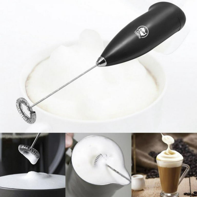 Electric Mini Household Egg White Foaming Mixer Baking Cream Whipper Kitchen Drink Foamer Coffee Cappuccino Creamer, Size: Plastic Metal,Metal