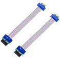 thumbnail image 1 of 2 uds pci-express pci-e 1x Cable extensor de tarjeta vertical Cable de extensión Afortunado Sencillez, 1 of 3