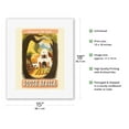 thumbnail image 2 of South Africa - Discover the Cape - South African Vineyard - Vintage Travel Poster by Leng Dixon c.1950 - Fine Art Rolled Canvas Print 11in x 14in, 2 of 4