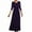 QR1-Purple, variant on Meichang Womens Velvet Maxi Dress Long Sleeve Crew Neck Long Mother of The Bride Dresses Wedding Guest Dresses Cocktail Evening Ball Gown Formal Dress