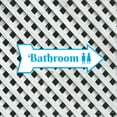 thumbnail image 4 of Arrow Shape Bathroom Right 12x4" Wall or Door Sign | Restrooms Signage, 4 of 7