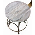 thumbnail image 2 of Arthur Retro Steel Rotating Adjustable Height Barstool - Copper, 2 of 2
