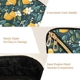 thumbnail image 5 of FORMRS Makeup Bag Travel Cosmetic Organizer for Women Fold Flat Zipper Pouch with Handle, Yellow Lemons, 5 of 8