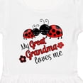 thumbnail image 4 of Inktastic My Great Grandma Loves Me with Cute Ladybugs Girls Toddler Dress, 4 of 5