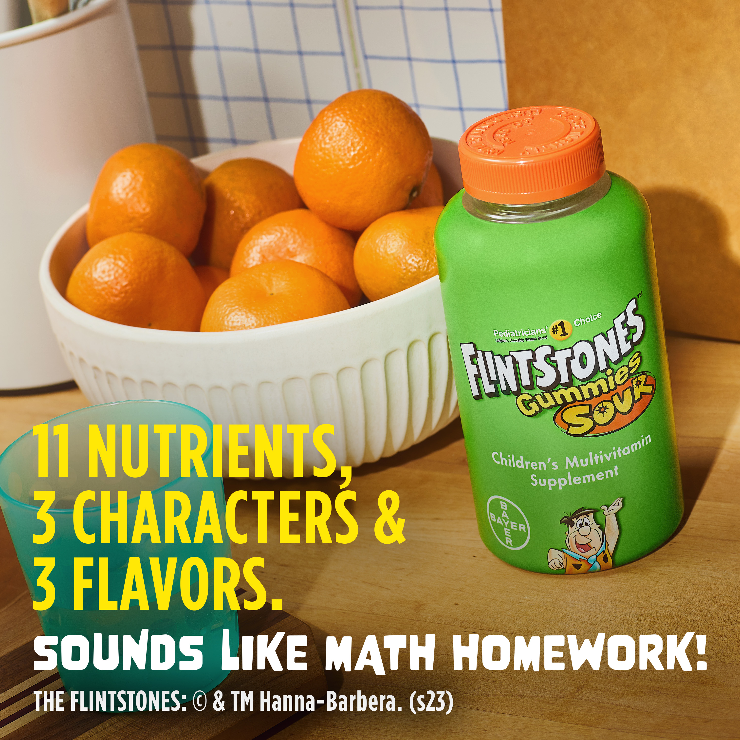 Flintstones Sour Gummies Kids Vitamins, Multivitamin for Kids, 180 Ct - image 4 of 14