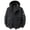 Black, variant on Men's Zip Up Hoodies Mens Hooded Techwear Jacket Full Zip Utility Pockets Outdoor Windbreaker With Sleeve Patch