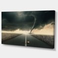 thumbnail image 2 of Rose Jaune sur la Route Sombre - Toile de Paysage Art, 2 of 4
