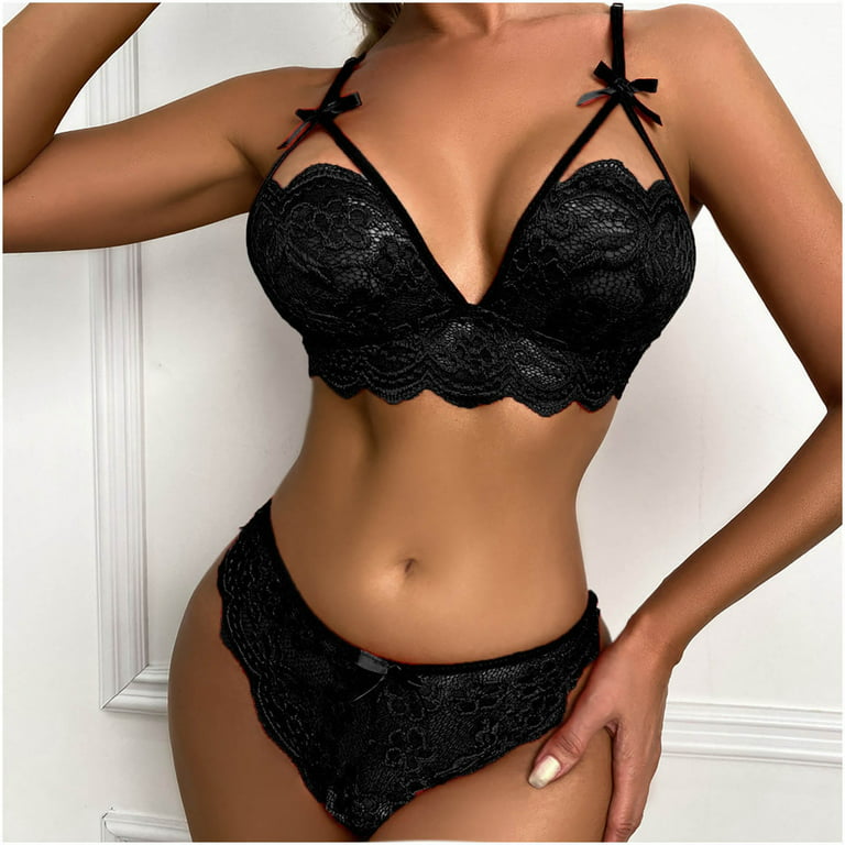 Buy online Black Hosery Bra And Panty Set from lingerie for Women by Tace  for ₹240 at 76% off