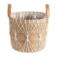 thumbnail image 1 of Maceta tejida, cesta, contenedores, decoración, maceta, cestas de almacenamiento para jardín, almacenamiento de plantas, pícnic al aire libre Líneas blancas, 1 of 7