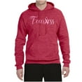 thumbnail image 2 of Wild Bobby, Fearless Pink Ribbon Support Warrior Women, Breast Cancer Awareness, Unisex Graphic Hoodie Sweatshirt, Vintage Heather Red, 3X-Large, 2 of 5