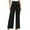 Black, variant on JIUKE Dress Pants for Women High Waisted Business Casual Pants Wide Leg Solid Color Workwear Slacks