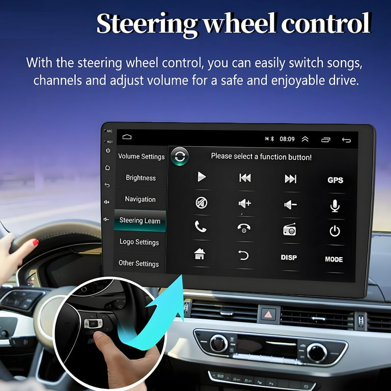 Android 13 Car Stereo For Dodge Challenger/Avenger 2008-2014 - 7" Touchscreen, Wireless CarPlay/Android Auto, GPS, Backup Camera