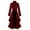 Red, variant on Women Gothic Steampunk Button Lace Corset Halloween Costume Coat Tailcoat Jacket for Themed Events, in Black, Size L