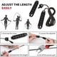 thumbnail image 3 of Cuerda para saltar para adultos, cuerda para saltar con ruedas ajustable para boxeo, Crossfit, deporte, equipo de entrenamiento aeróbico, 3 of 5