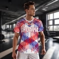 thumbnail image 7 of Croatia (1) T-Shirt for Running Soccer Tennis Fitness Sports Jerseys Shirts, 7 of 7