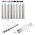 thumbnail image 7 of Quickflame 17" Stainless Steel Flavorizer Bars for Nexgrill 720-0830H 720-0830D 720-0888N (2 Pack), 7 of 7