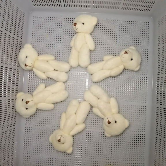 DRAFIDEEP Plush Mini Graduation Bear Set 2Pcs Beige First Birthday Gifts for Girls Soft Cuddly Toy