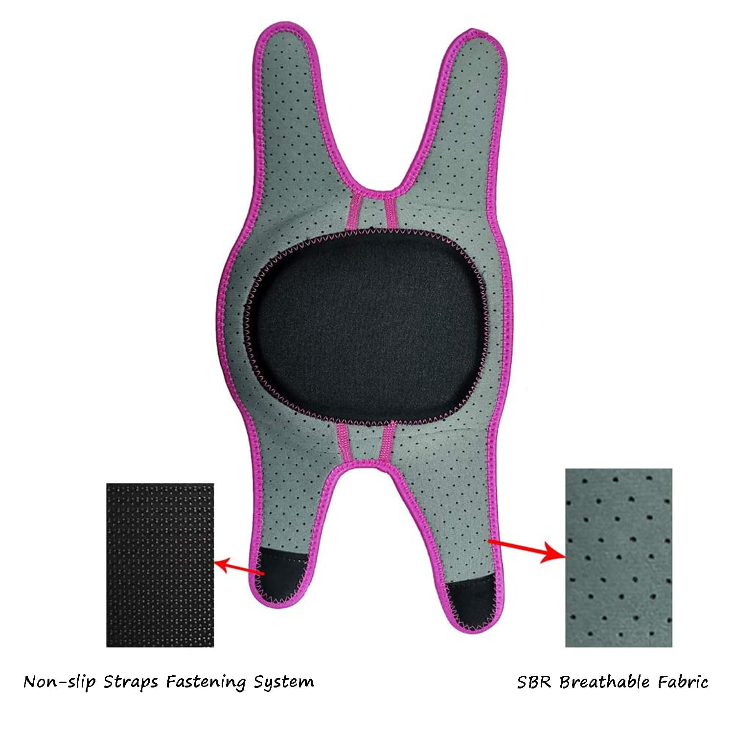 Knee Pads, Memory Foam Soft Knee Protector with Double Straps for Football Dance Yoga Tennis, Volleyball Knee Pads for Men Women (PINK)