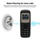 thumbnail image 4 of Mini Teléfono Celular de 066 Pulgadas Teléfono Móvil Pequeño Botón Pequeño Tasa de Radiación Baja Teléfono Desbloqueado Marcador de Auriculares BT con Altavoz y ANGGREK Otros, 4 of 8