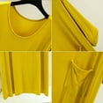 thumbnail image 5 of Robe d'Été Décontractée Manches Courtes Col Rond Modal Tee-Shirt Doux avec Poche Vêtements de Maison Décontractés Robe de Nuit Vêtements pour Femmes FJH, 5 of 5