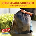 thumbnail image 3 of Glad Large Drawstring Trash Bags, Forceflex 30 Gallon Black Trash Bags, 50 Count, 3 of 8