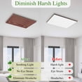 thumbnail image 5 of Dark Brown Magnetic Fluorescent Light Covers for Ceiling Lights 2x4Ft, Vintage Country Monochrome Chocolate Color Office Classroom Kitchen Drop Ceiling Light Covers Filters Shade Panel 1 Pack, 5 of 9