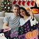 thumbnail image 4 of Manta de franela | Chal con estampado de fantasmas de Halloween | Manta ligera de poliéster para todas las estaciones, ideal para decoración del hogar, sofá, cama, camping, 4 of 6