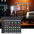 thumbnail image 4 of Mezclador de audio de 4 canales, amplificador de auriculares portátil, ligero, volumen ajustable, 4 of 8